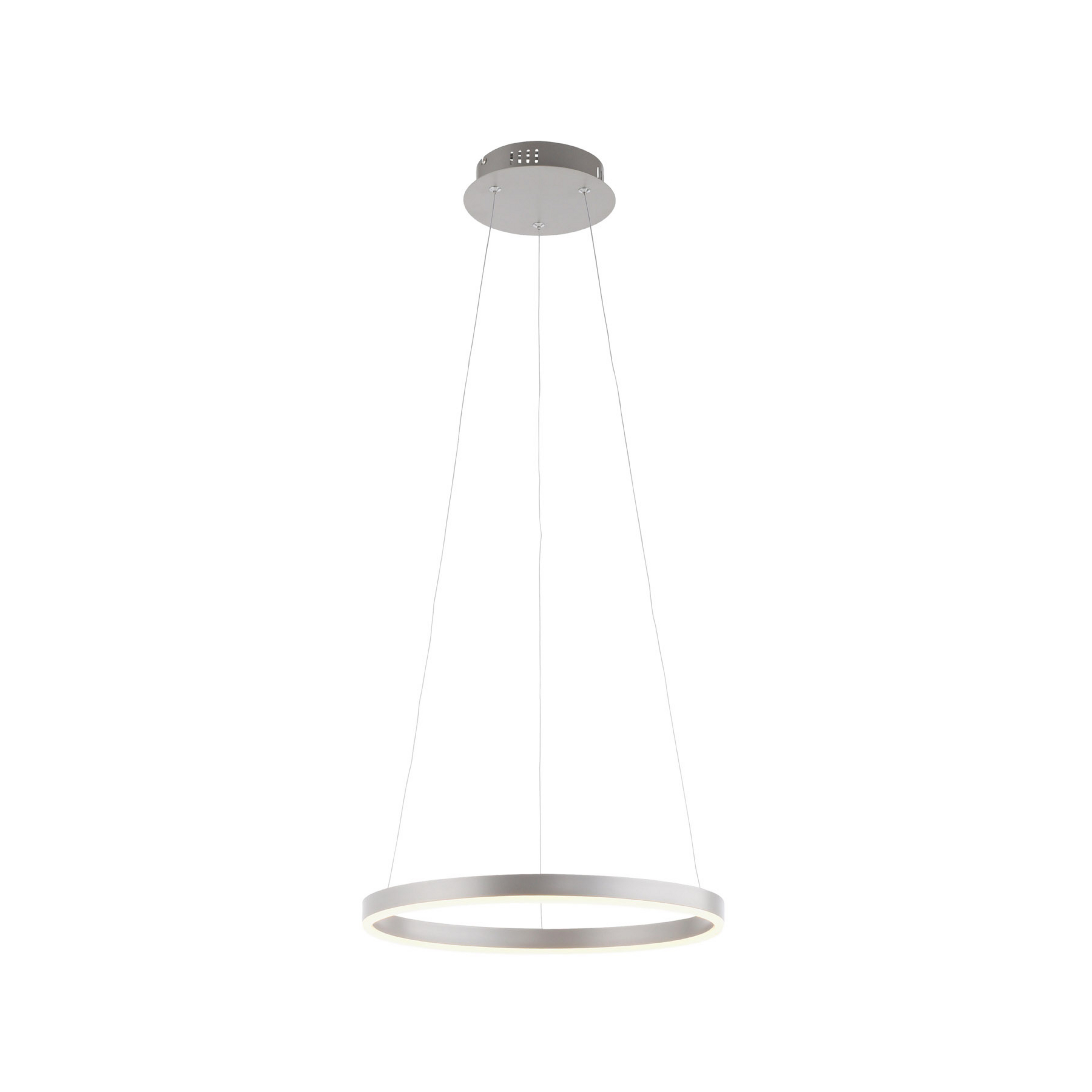 LED-Pendelleuchte Ritus, Ø 39,3cm, aluminium