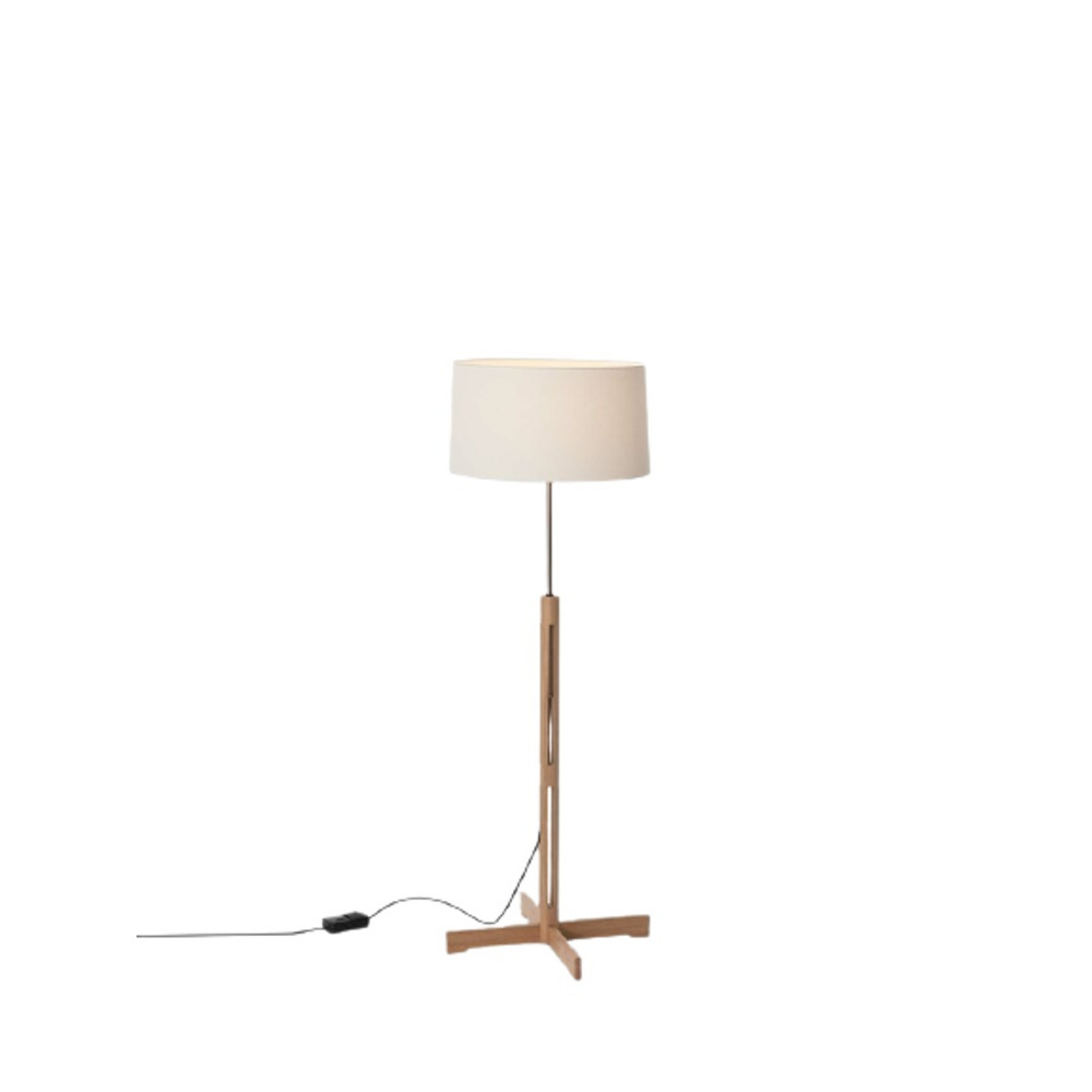 FAD Vloerlamp Wit/Eiken - Santa & Cole