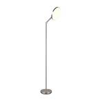 Lampe sur pied LED Mondello, nickel mat, intensité variable, orientable