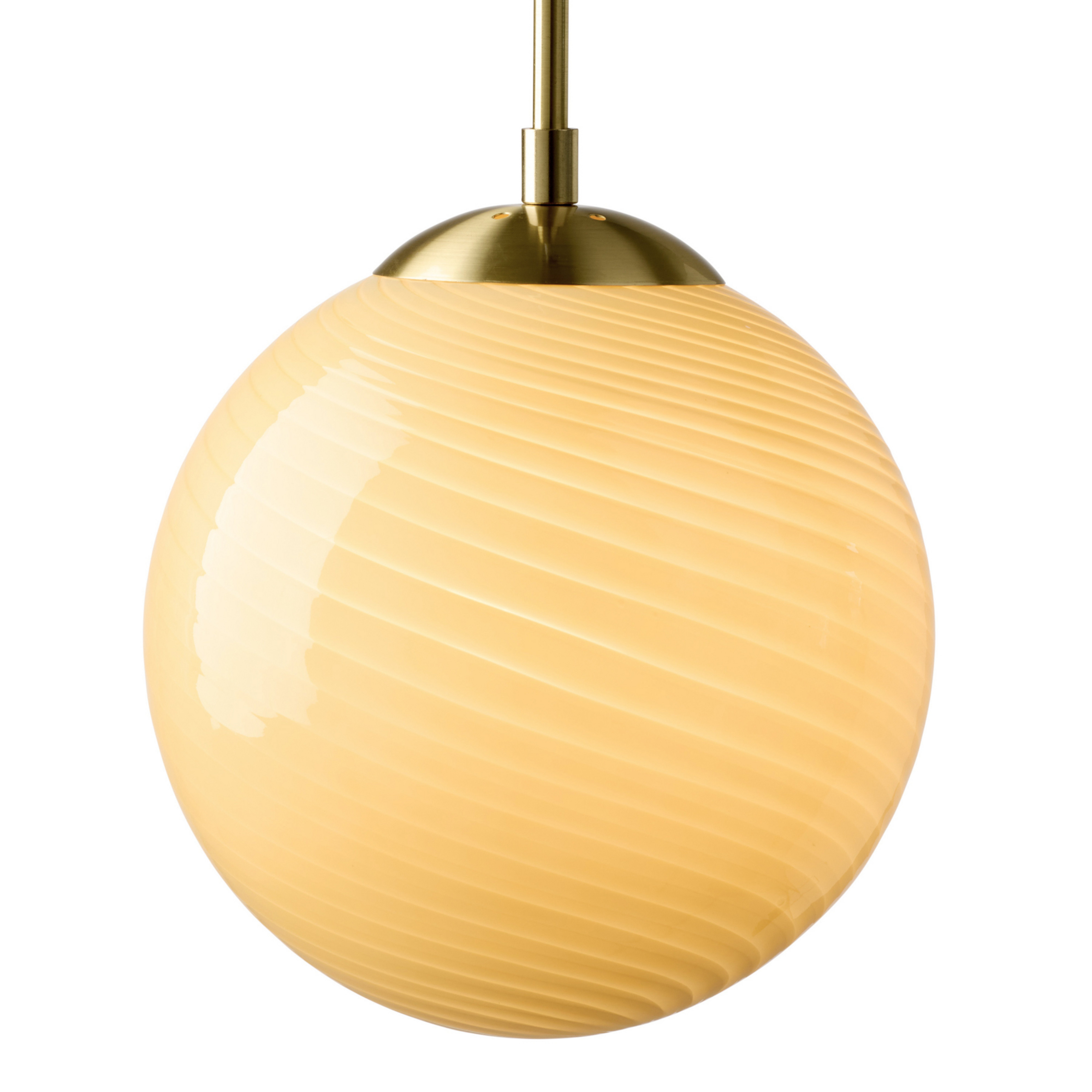 CANDY BALL hanglamp crème/oud messing Ø 30 cm - Halo Design