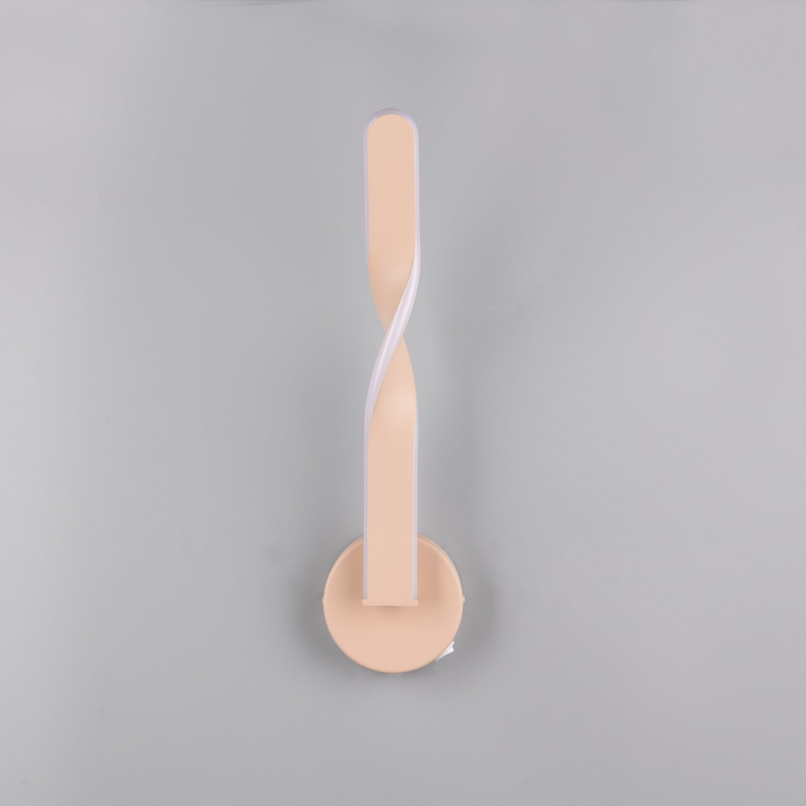 LED wall light Ginko, sand, metal, height 45.5 cm
