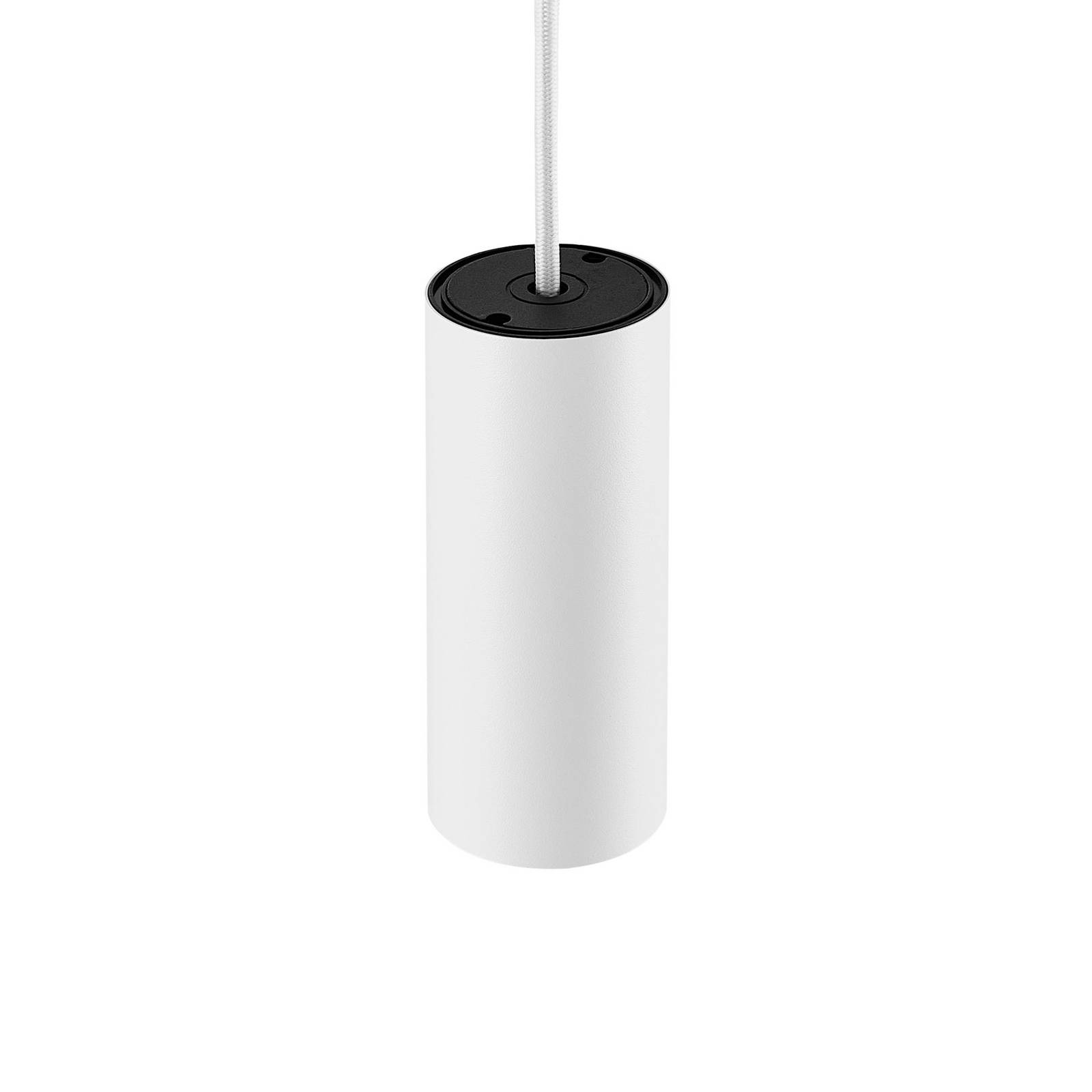 Żyrandol CAN, biały, wysokość 15 cm, Ø 6 cm, metal, GU10