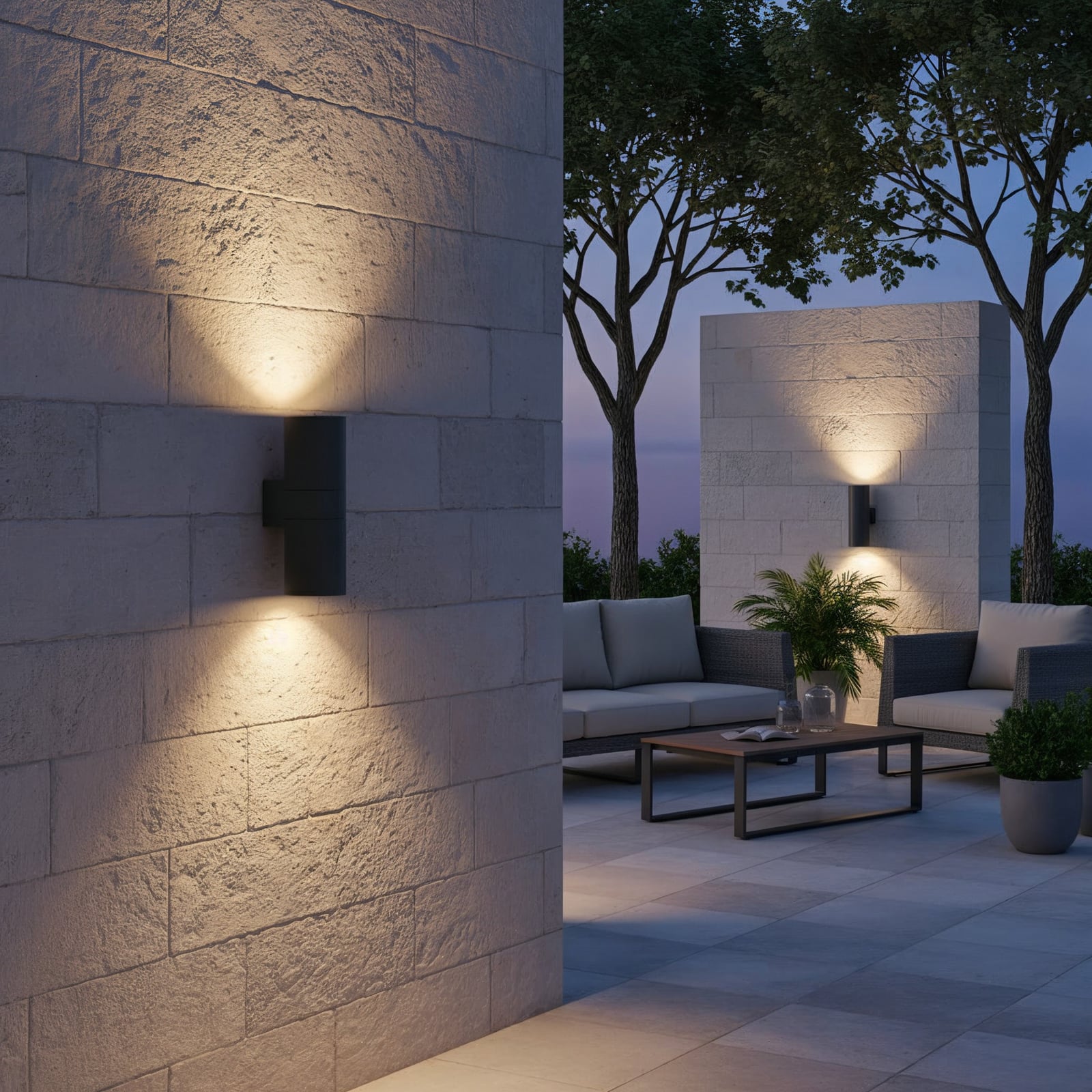 Ideal Lux външна стенна лампа Gun антрацитен алуминий, Ø 11 cm, Ideal Lux външна стенна лампа Gun антрацитен алуминий, Ø 11 cm,