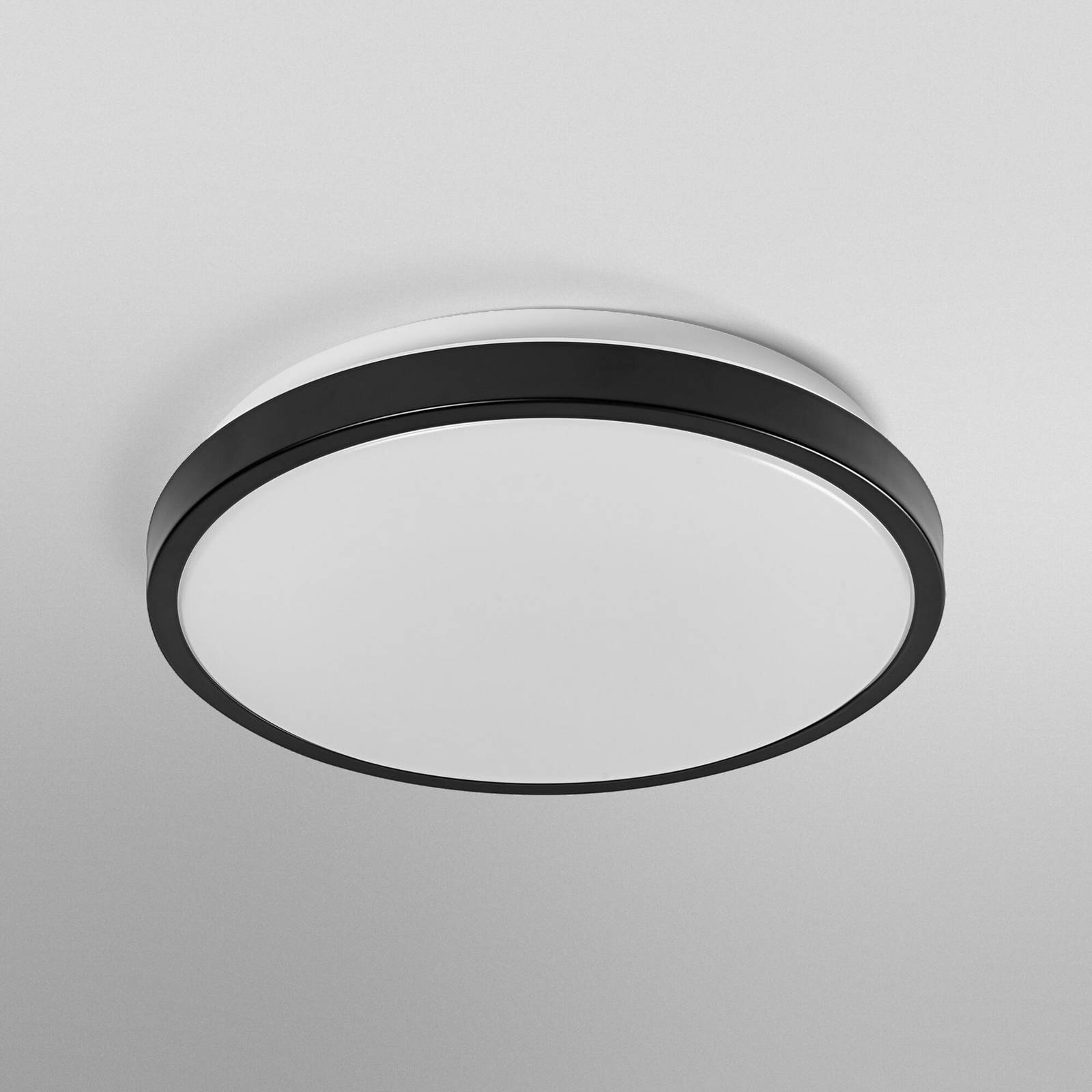 Lampa sufitowa LED OSRAM ORBIS LONDON, czarna, Ø 28 cm, metal