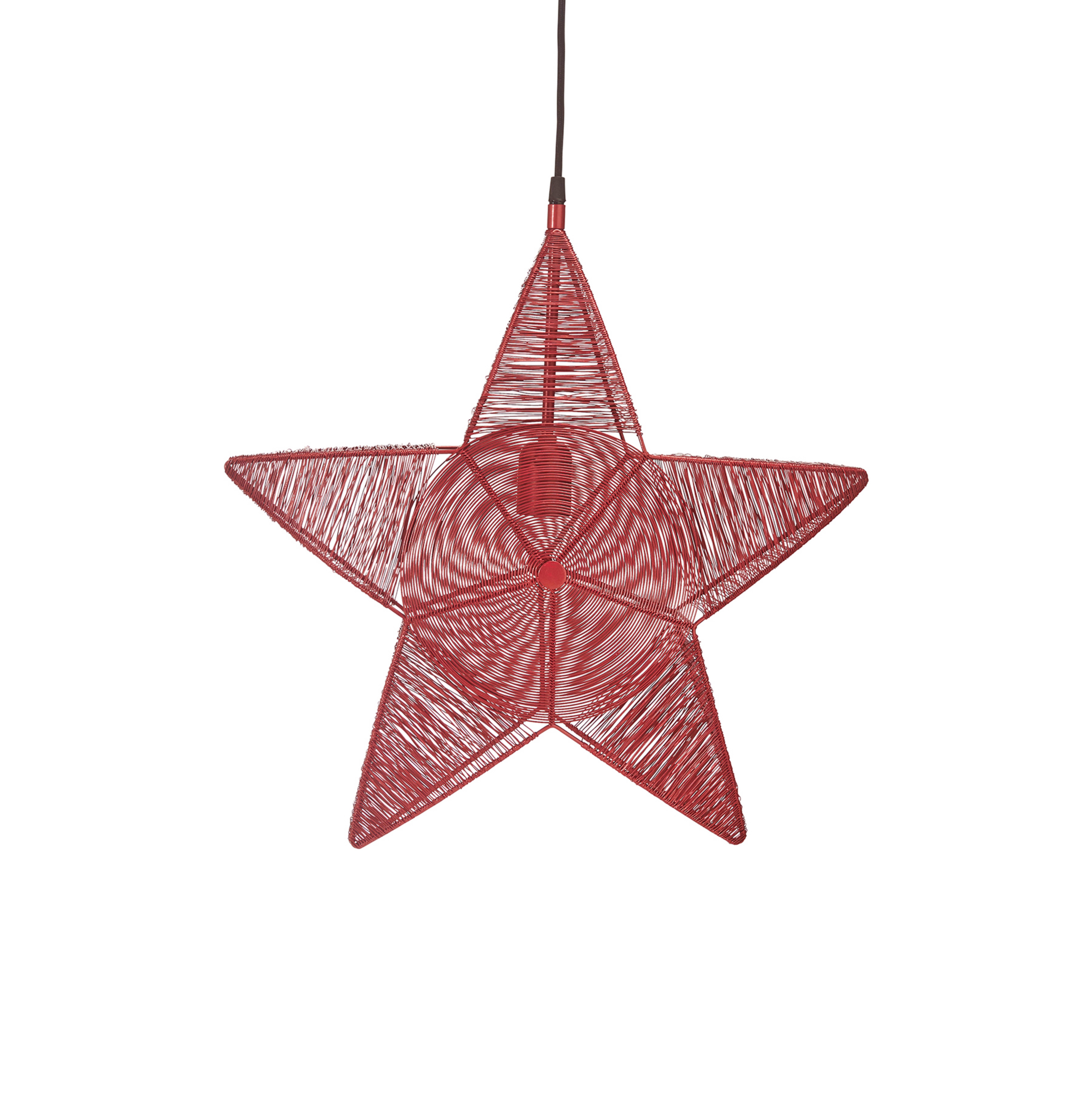 PR Home Rigel étoile déco métal Ø 50 cm rouge