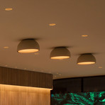 Vibia Duo 4874 LED φωτιστικό οροφής, κρεμ