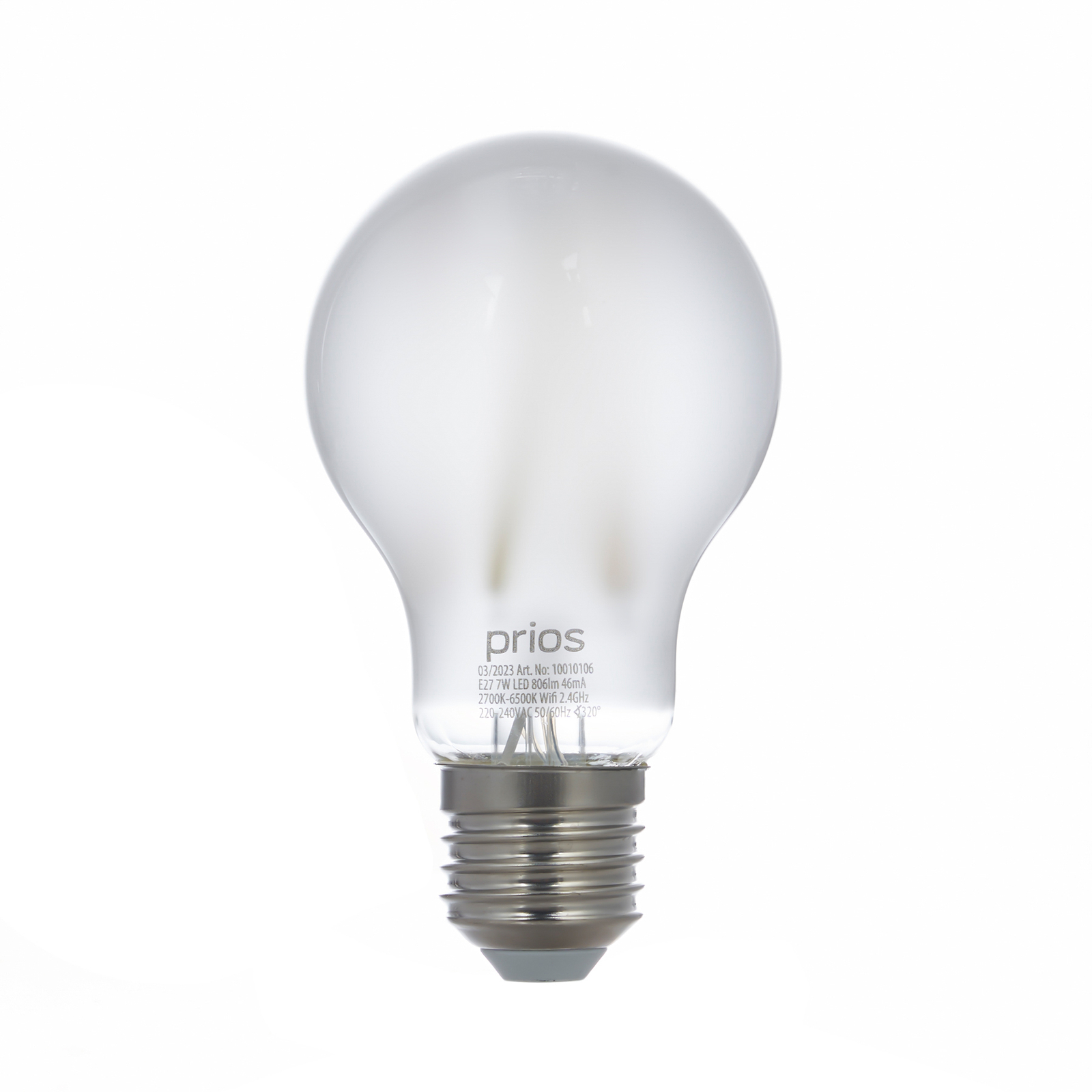 Smart LED-E27lamppu A60 7W WLAN matt tunable white