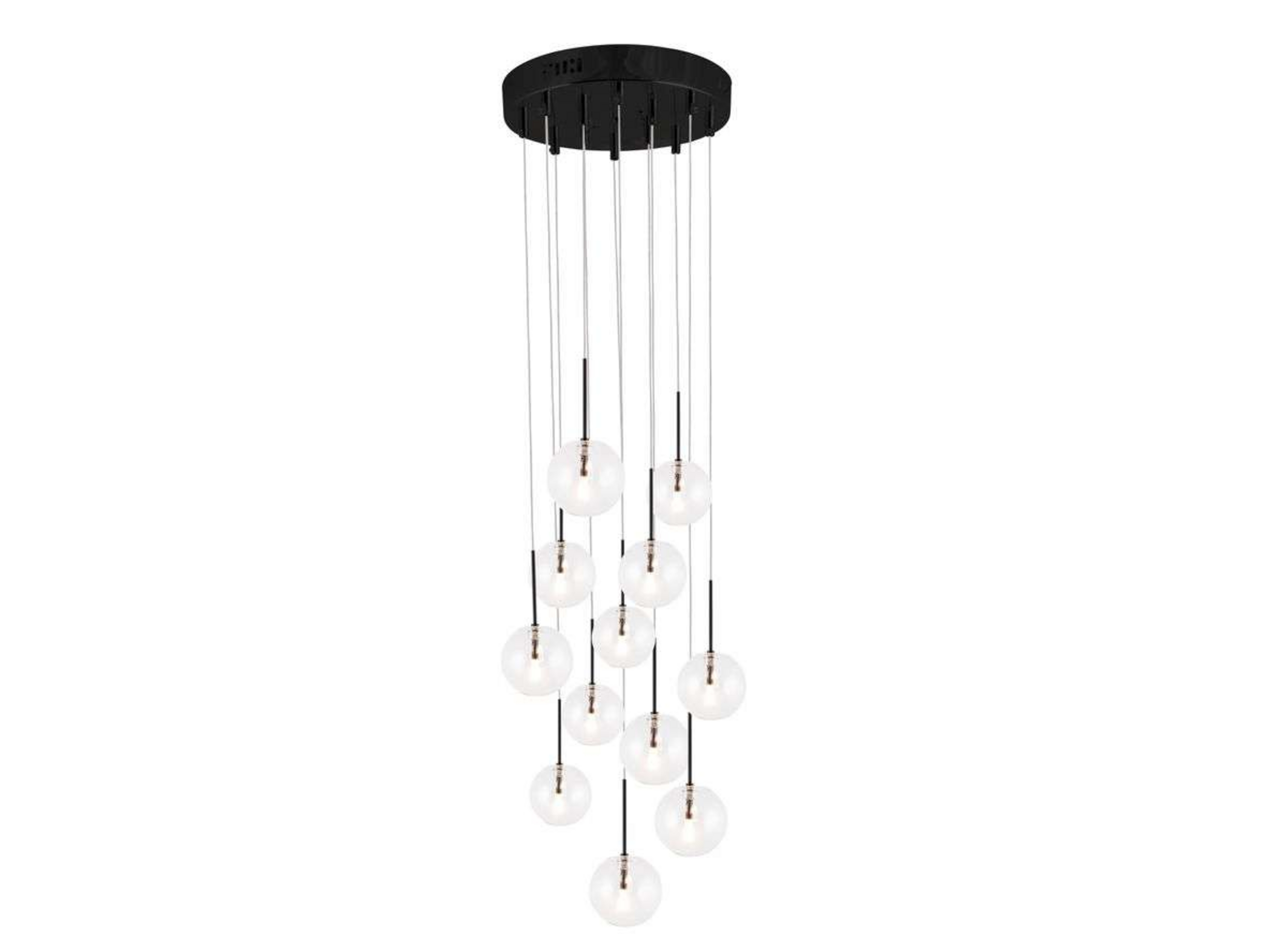 Skyfall Suspension Clear/Black - Globen Lighting