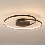 Lindby LED-kattovalaisin Joline, halkaisija 45 cm, ruosteenruskea, metallia