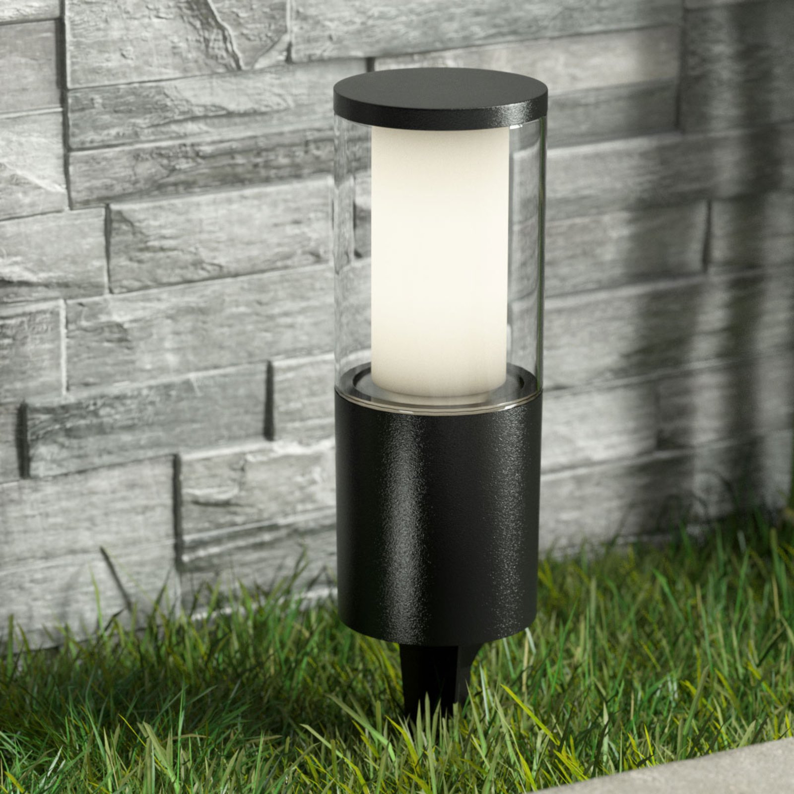 Carlo LED svjetiljka u crnoj boji 25 cm 3,5 W CCT