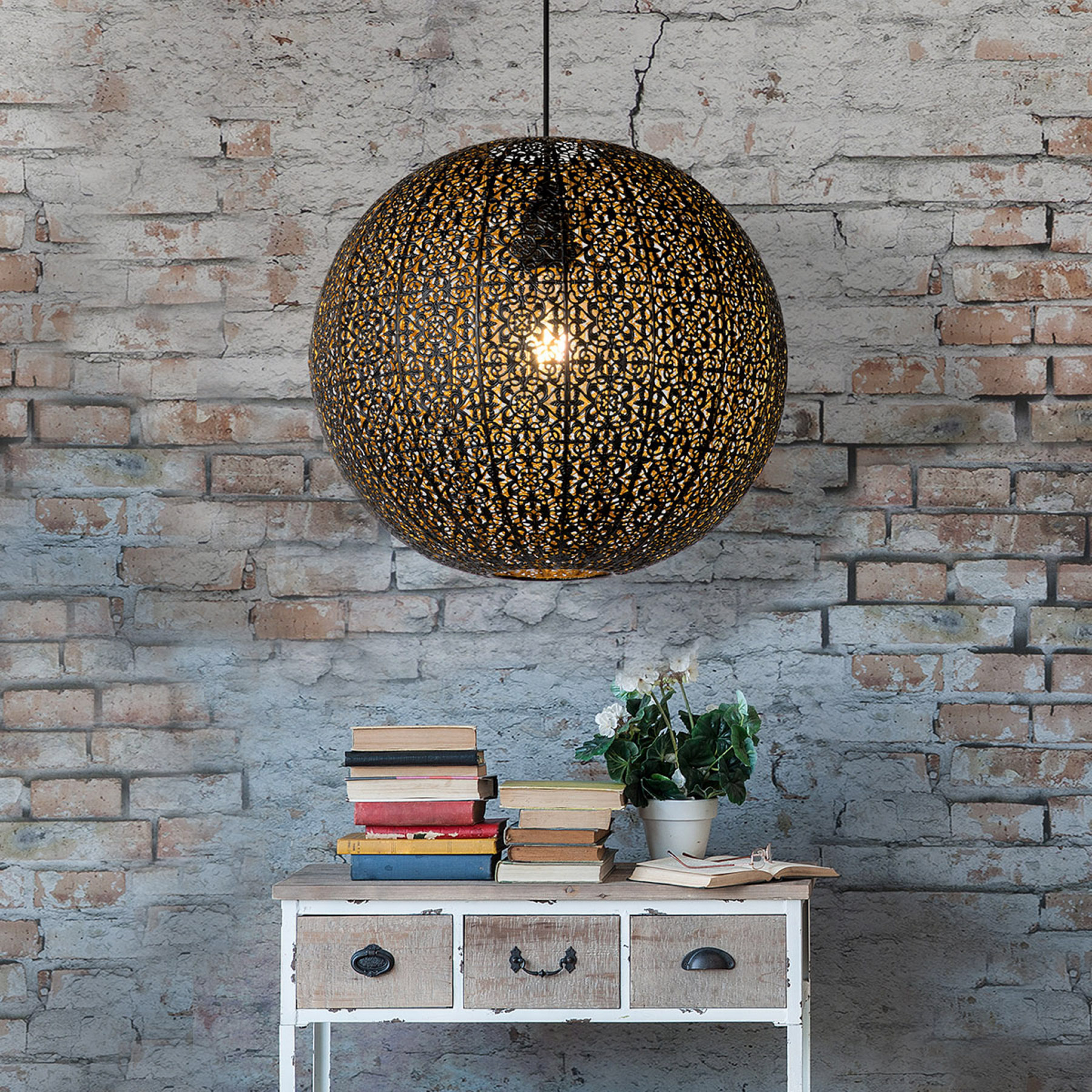 Tahar - orientalisch gestaltete Pendelleuchte