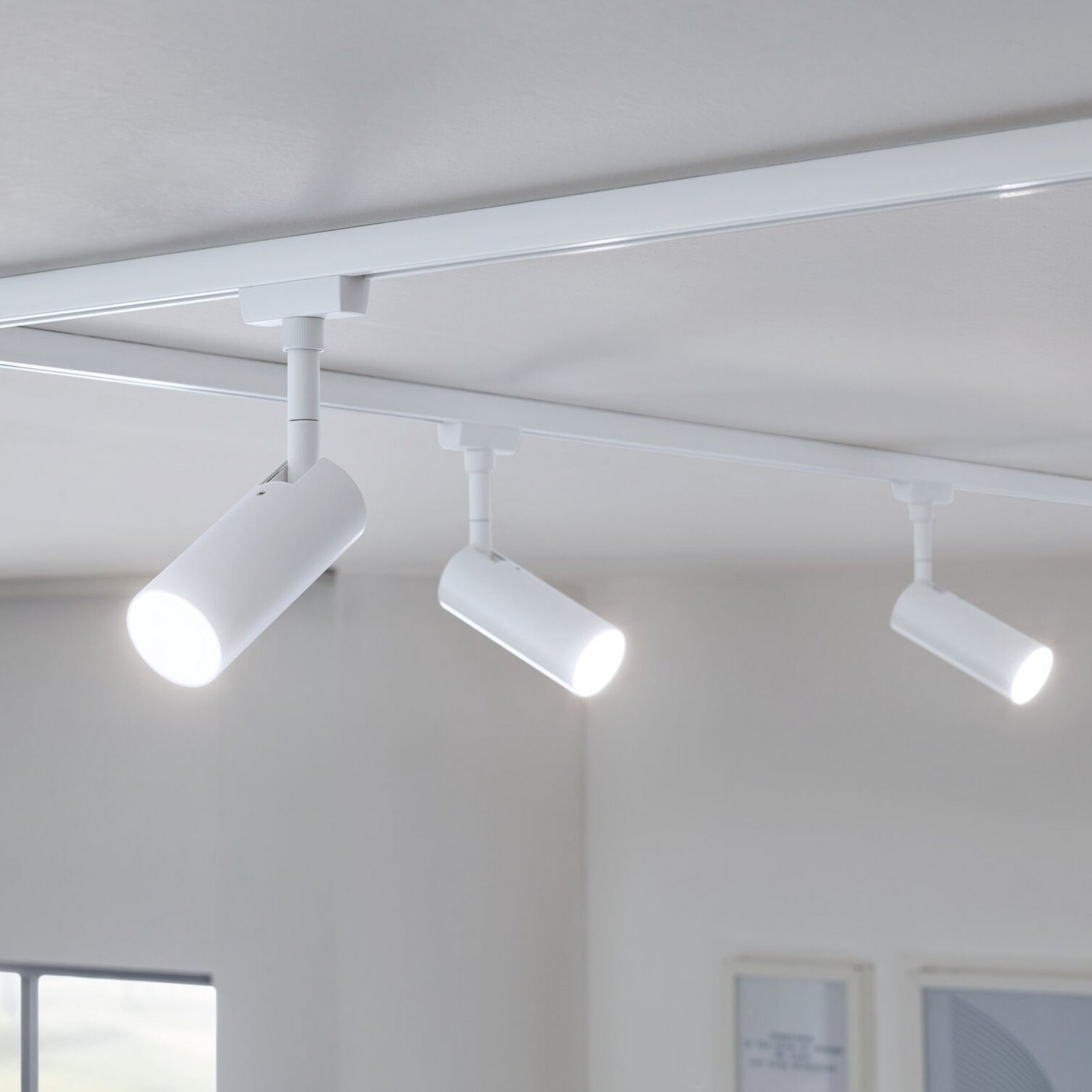 Paulmann URail Tubo Spot, 3 pakopų dimeris, 4000 K, signalinė balta spalva