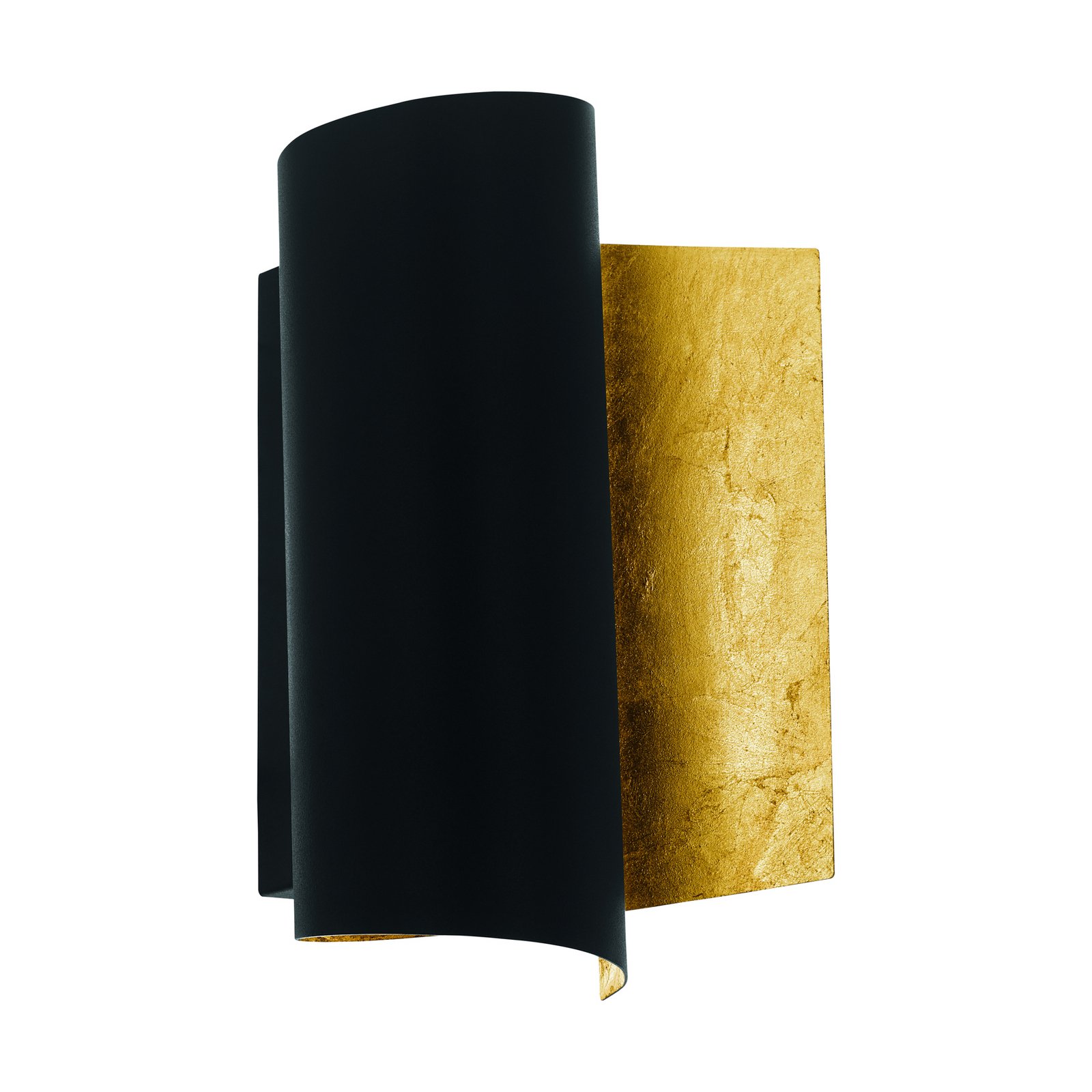 Falicetto sienas lampa, melna/zelta krāsa