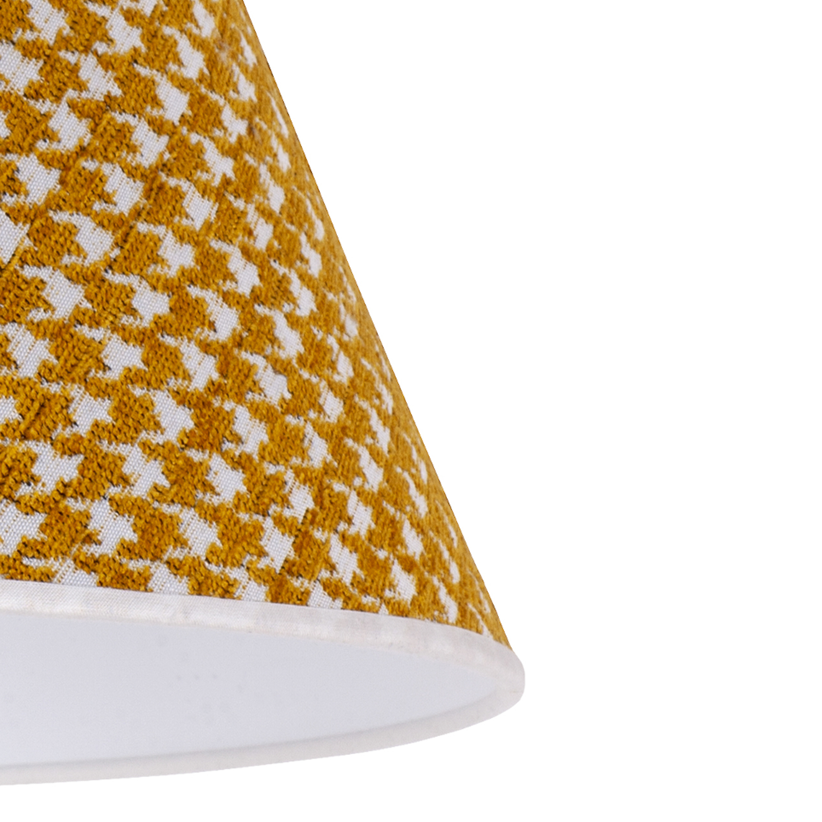 Sofia lampshade 15.5 cm houndstooth pattern yellow