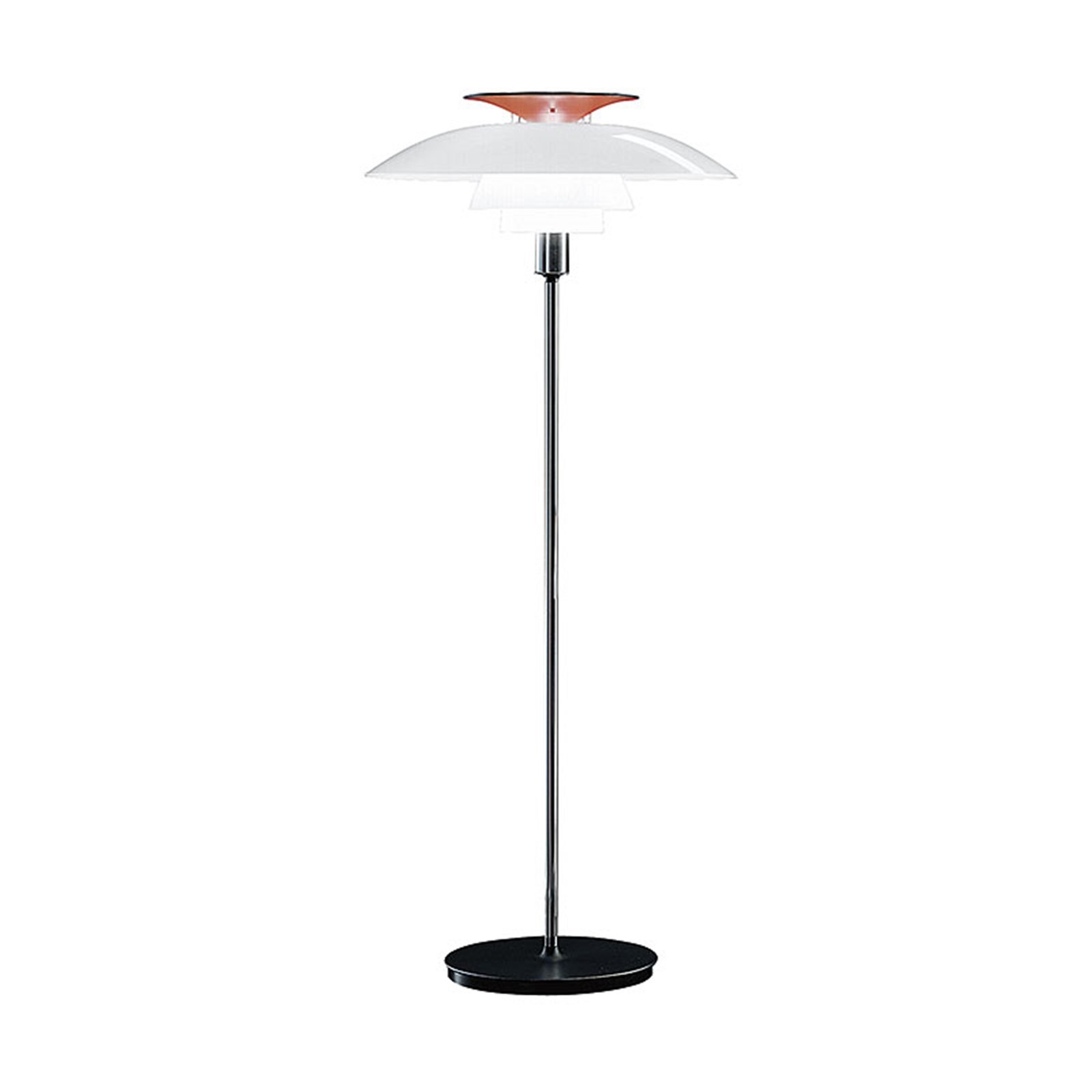 PH 80 Lampadar White Opal/Chrome Plated - Louis Poulsen