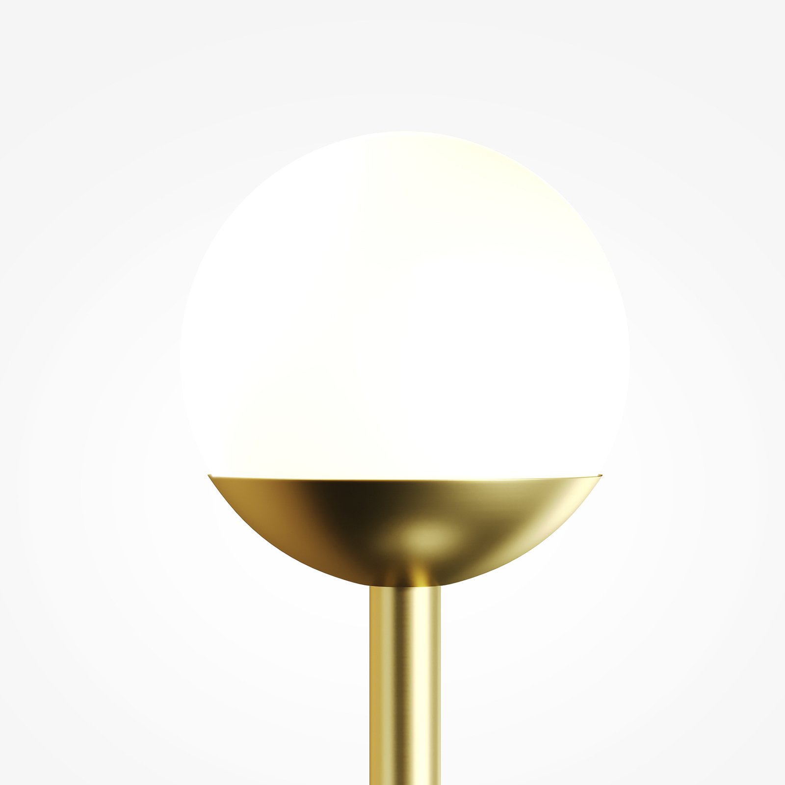 Maytoni LED wall light Touch, brass, height 48 cm, dimmable