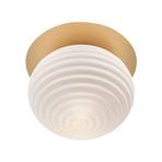 Maytoni plafondlamp Haspels, goud / wit, Ø 35 cm, glas