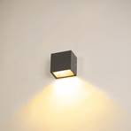 SLV Sitra Sitra vienvietīgs LED āra sienas lampa antracīta krāsā uz leju
