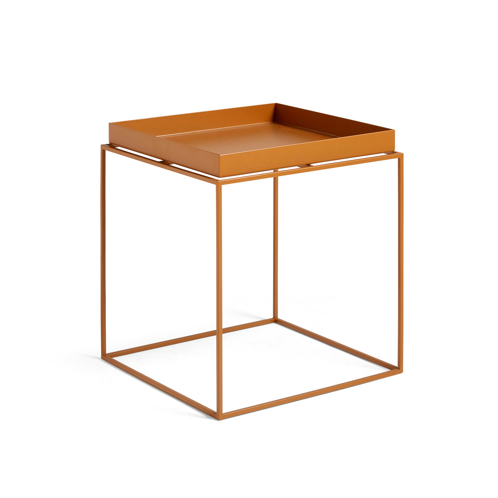 Tray-sivupöytä, vaaleanruskea, teräs, 40 x 40 cm - HAY