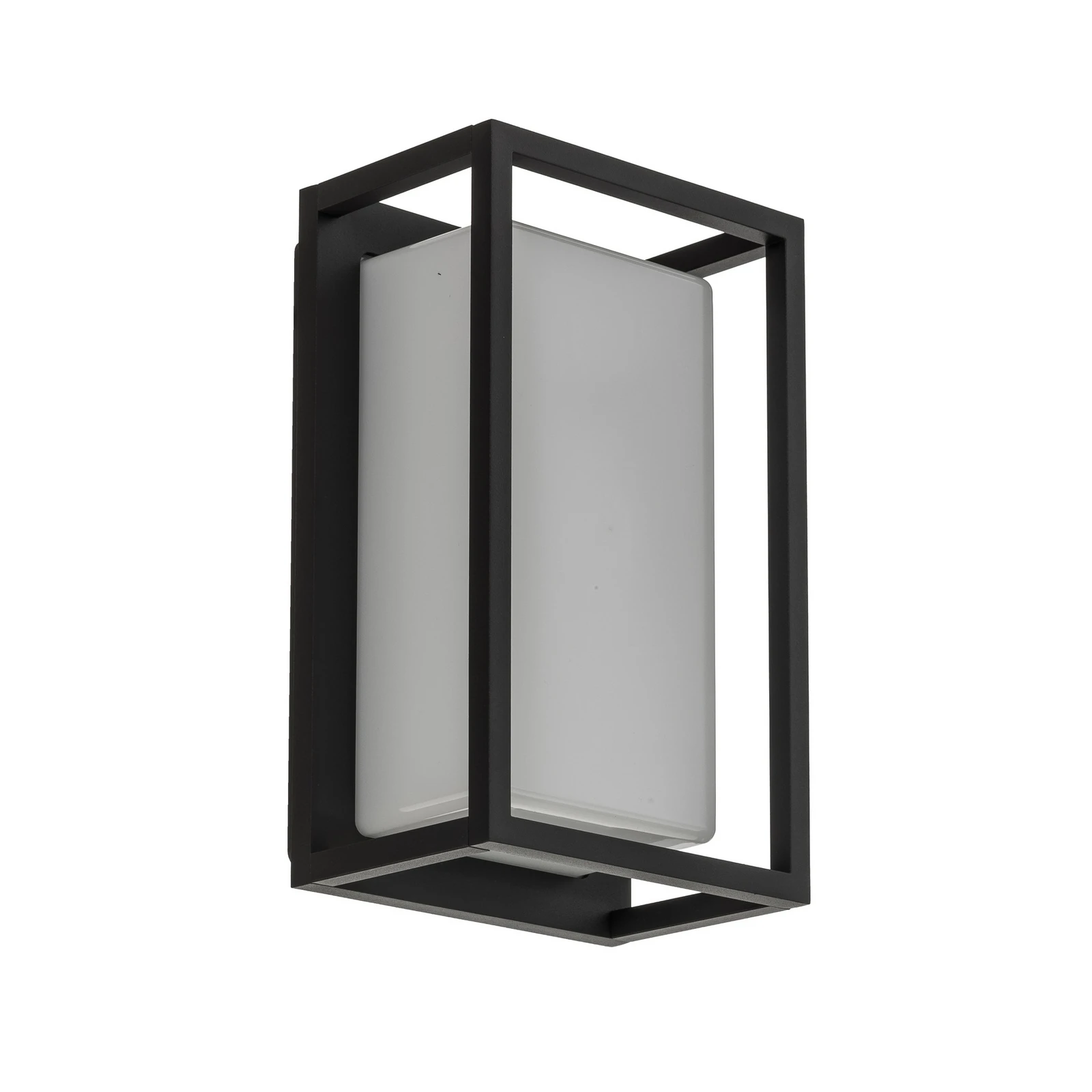 Lucande LED āra sienas lampa Ilirian, antracīta, alumīnijs, 15 cm