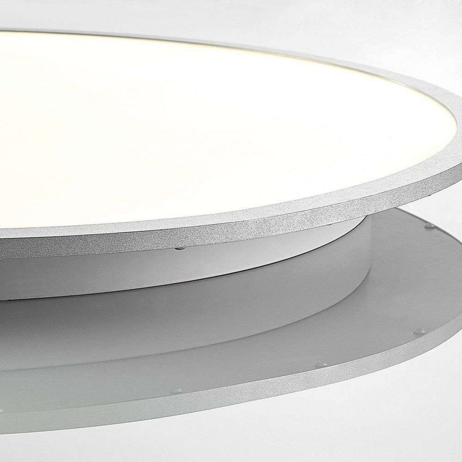 Narima LED Ceiling Lamp 4.000K Ø80 White/Silver - Lindby