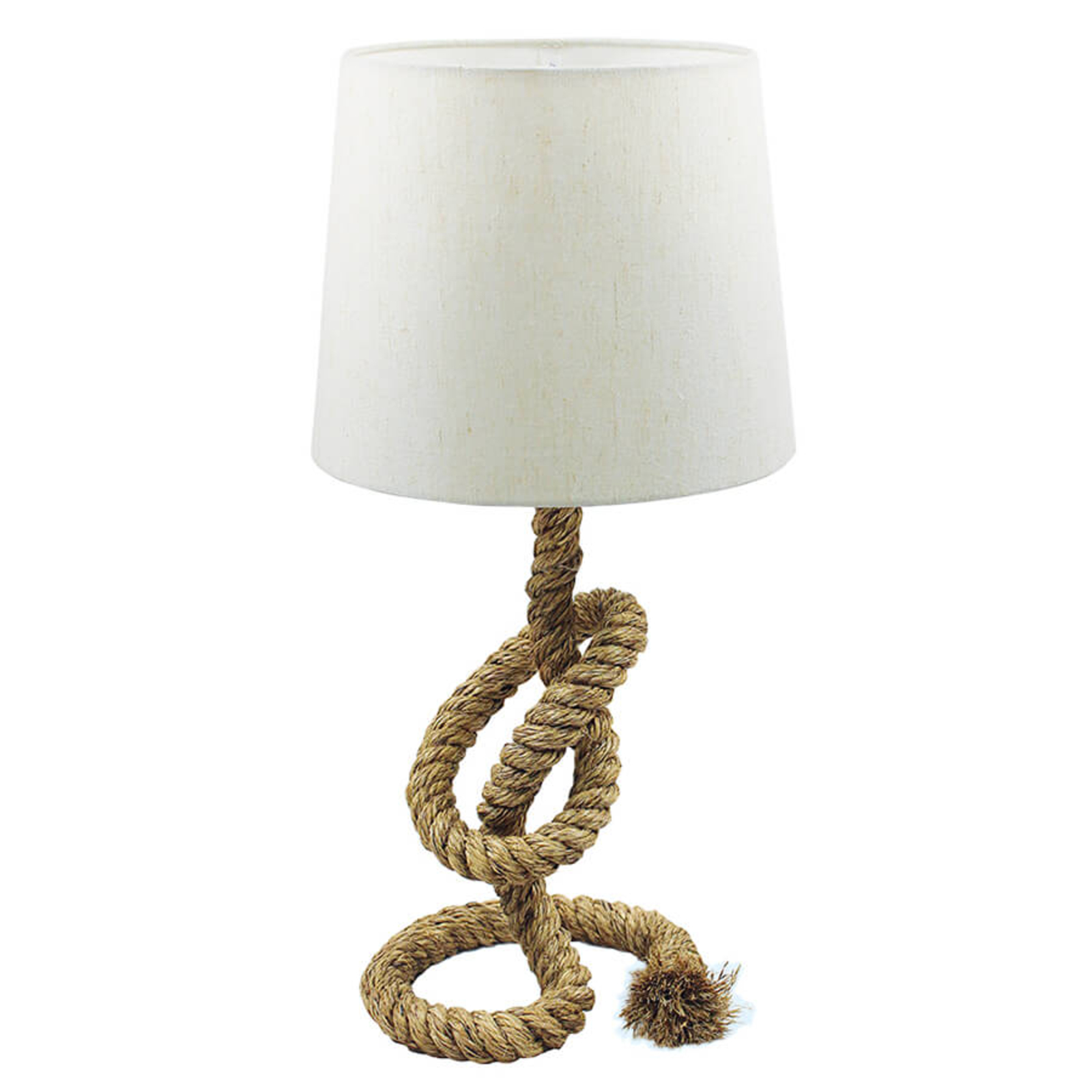 Lampe corde Lieke avec abat-jour blanc