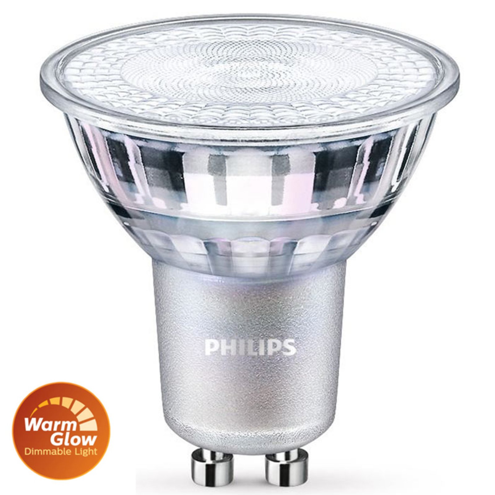 Philips LED reflector GU10 PAR16 6.2 W WarmGlow