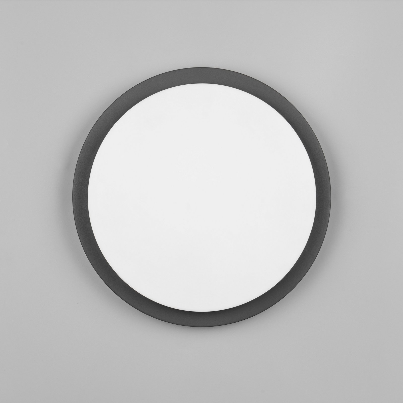 LED-Außenwandleuchte Bermejo, rund, Sensor, CCT, anthrazit