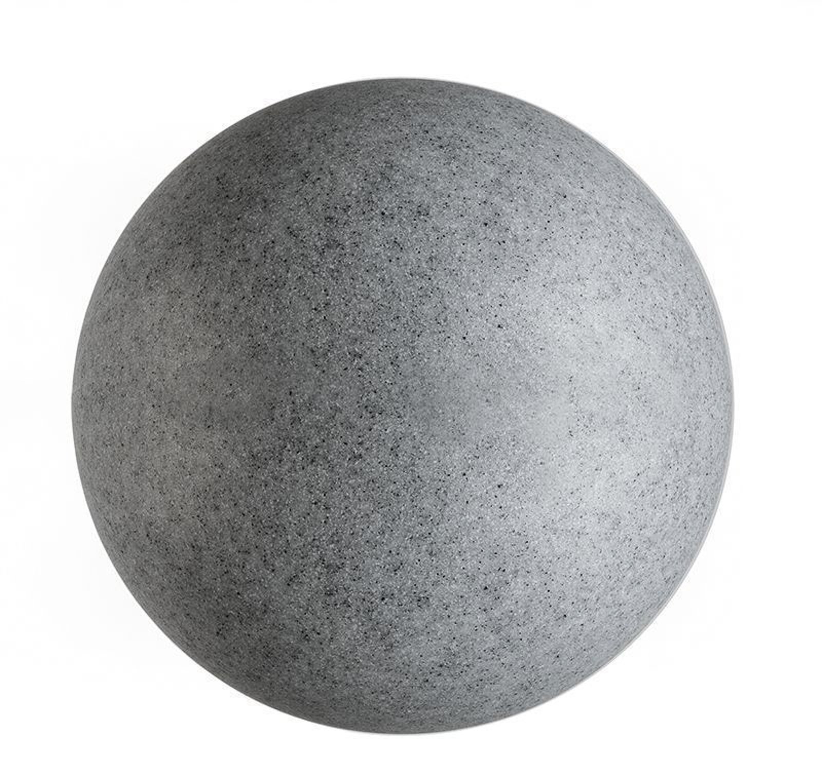 Lumină de exterior cu glob cu vârf de pământ, granit, Ø 45 cm