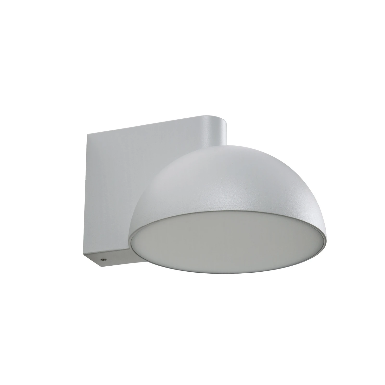 Applicazione da esterno LED Lucande Velira, grigio chiaro, metallo, IP54