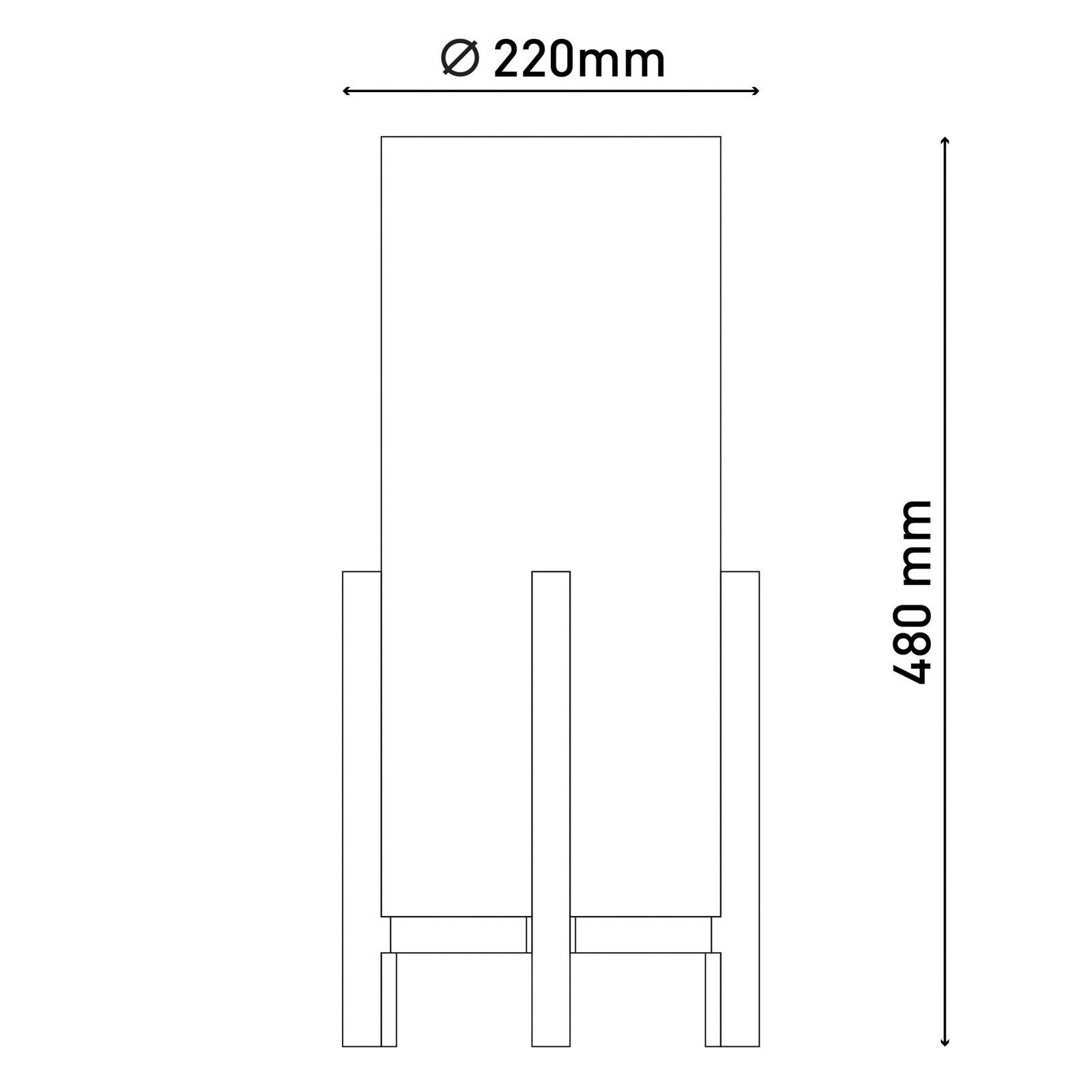 Lampă de masă Madita LED înălțime 48 cm natural/linen