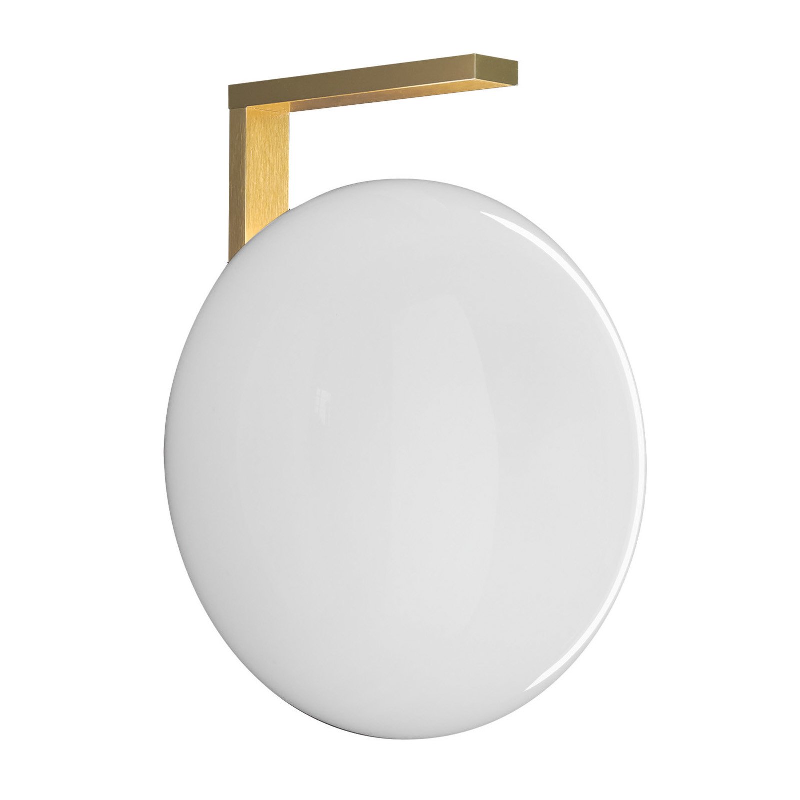Oluce Alba Wandleuchte aus Glas