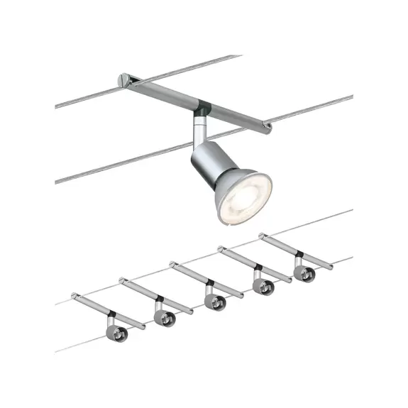 Lampenwelt Paulmann Spice Salt LED-Seilsystem, 5flammig, 10m