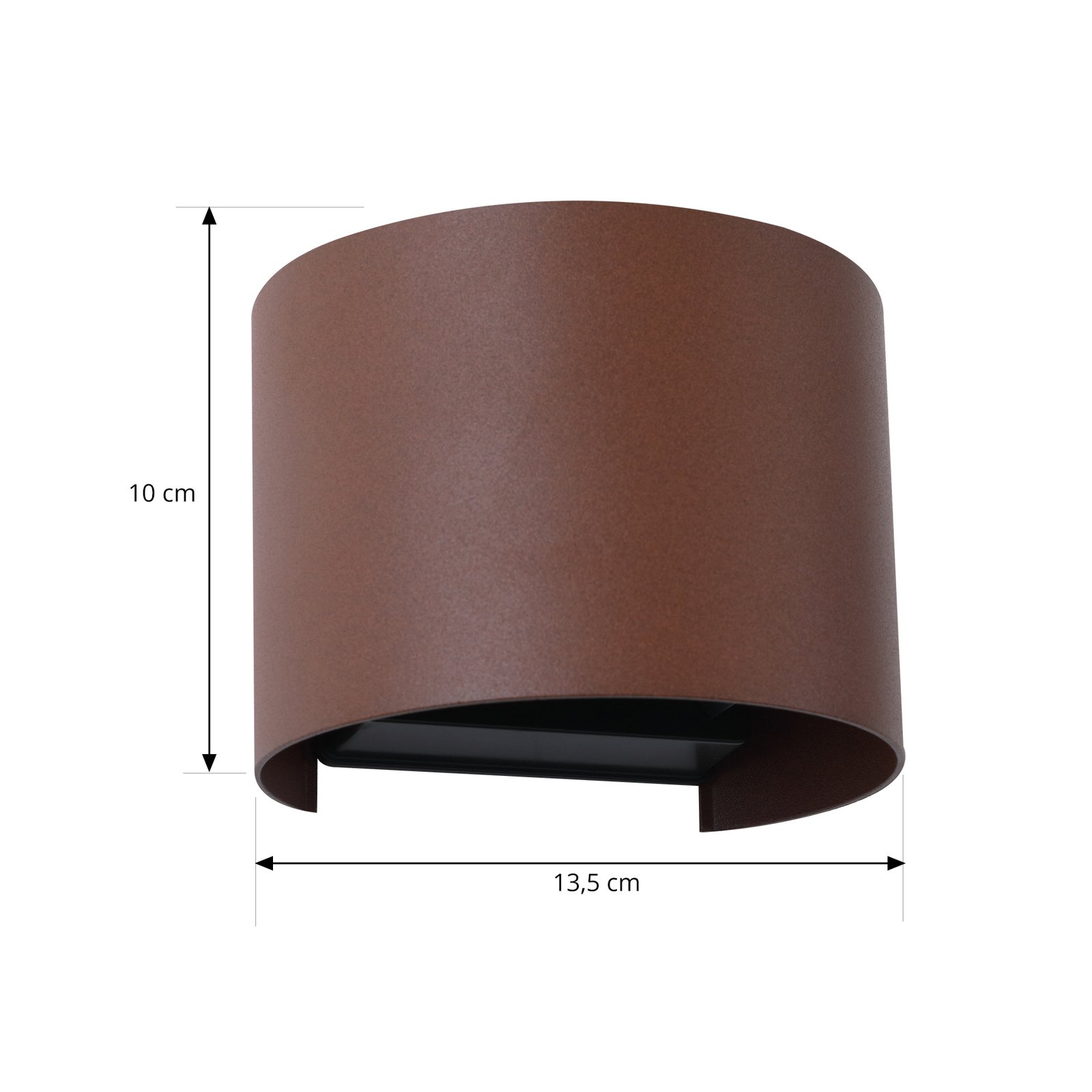 Dara Round LED Smart Buiten Wandlamp Roest - Lindby