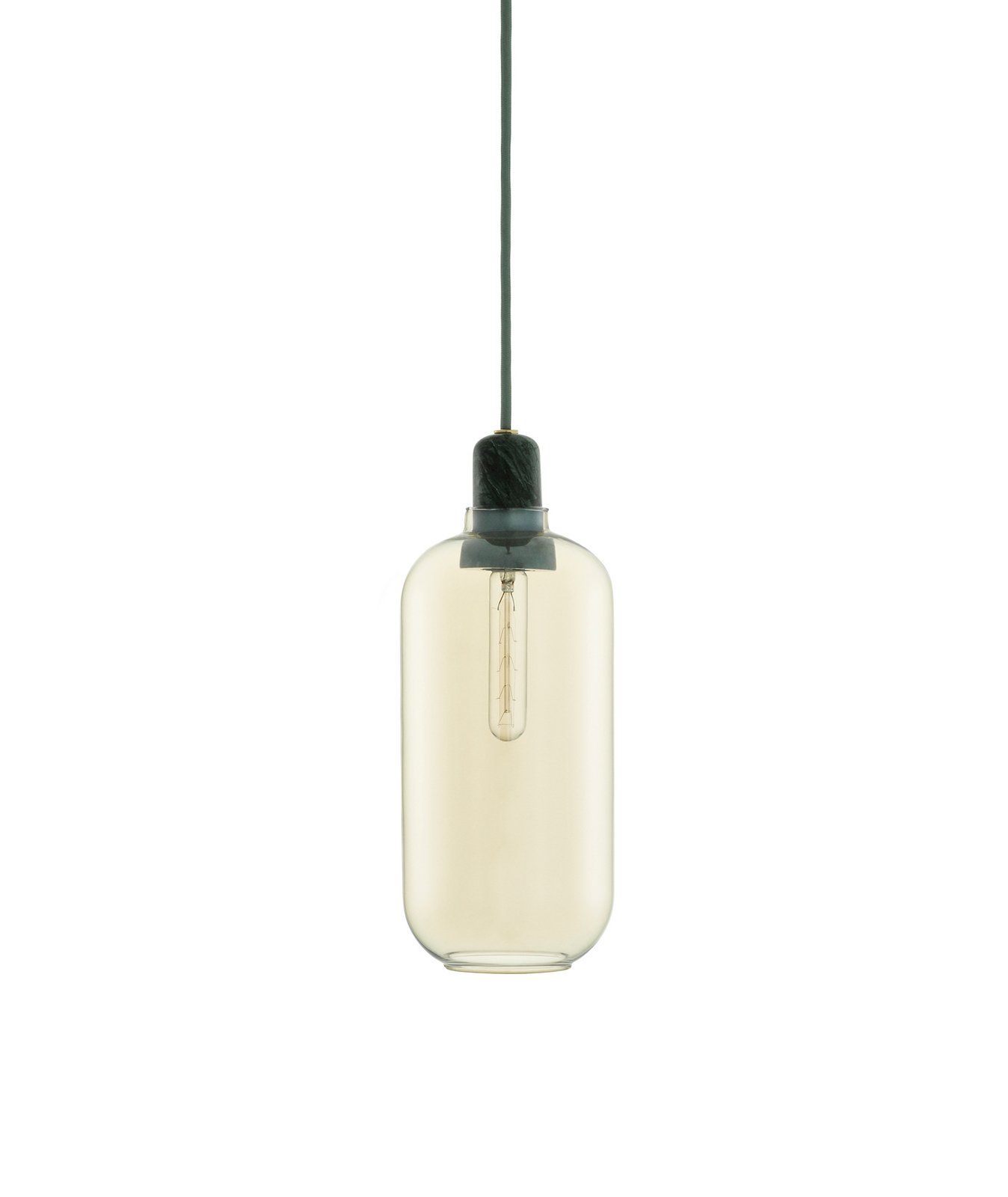 Amp Pendant Large Gold/Green - Normann Copenhagen