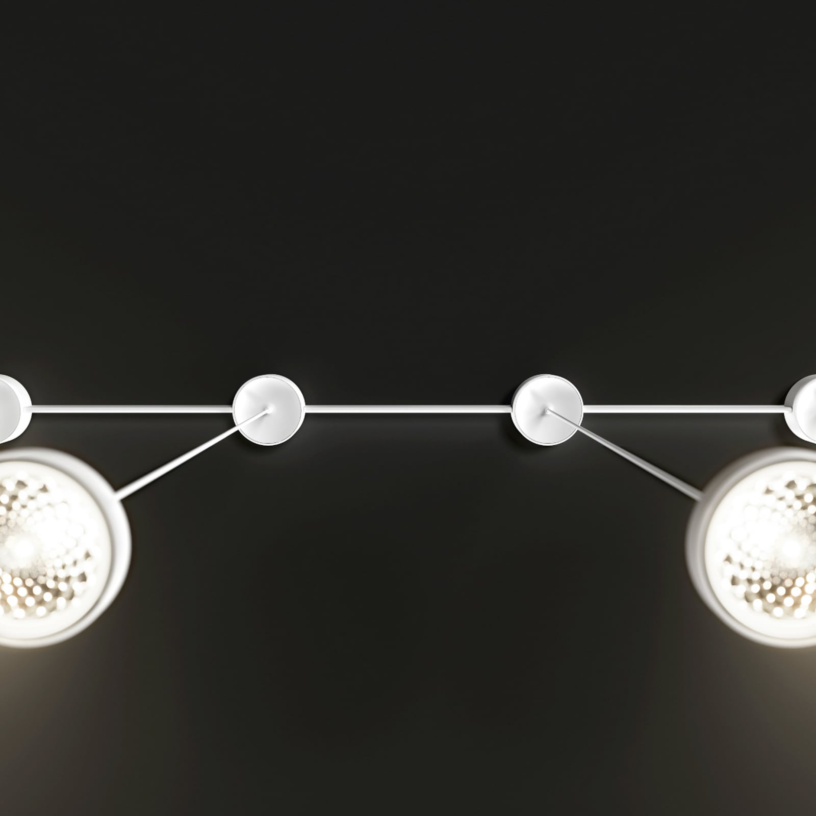 Rail de raccordement Nivo pour montage en saillie, blanc, 60 cm, métal - Sigor