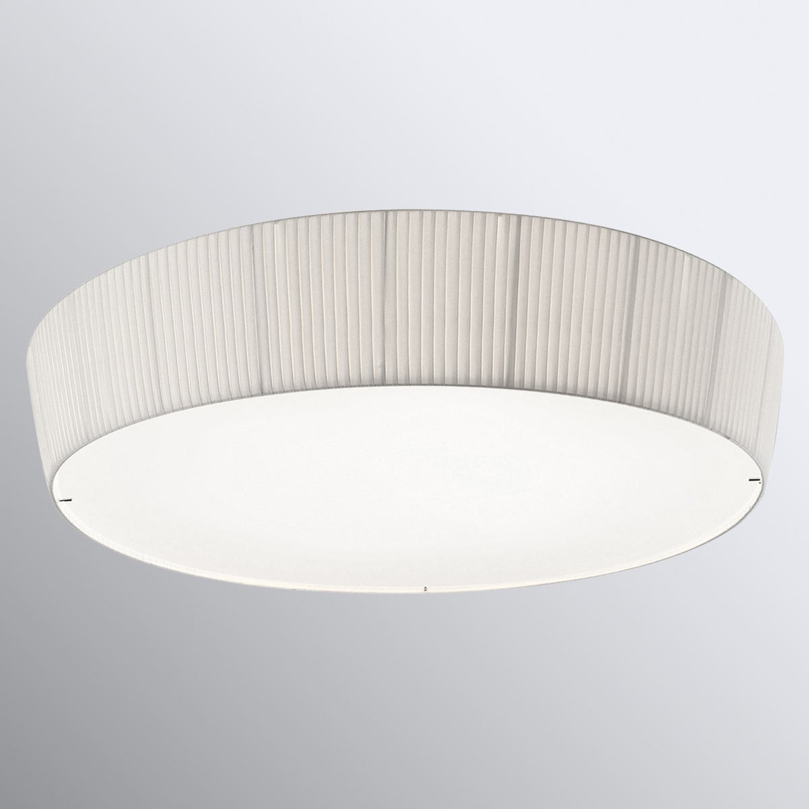 Bover Plafonet 95 fabric ceiling lamp white ribbon