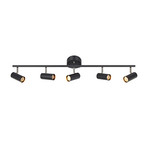 Barcelona Stropné Lampa 5L Black - Markslöjd