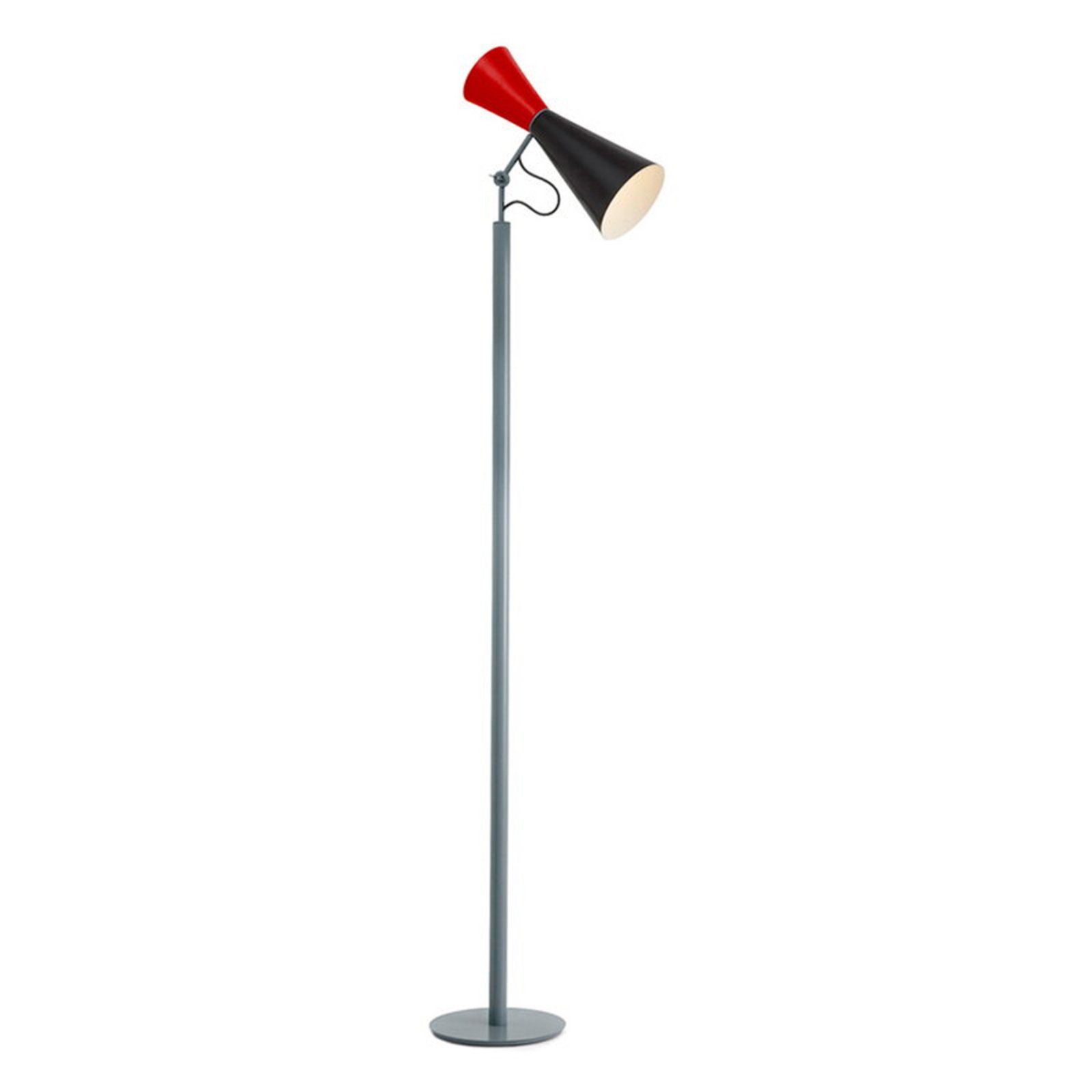 Parliament Floor Lamp Black/Red - Nemo Lighting