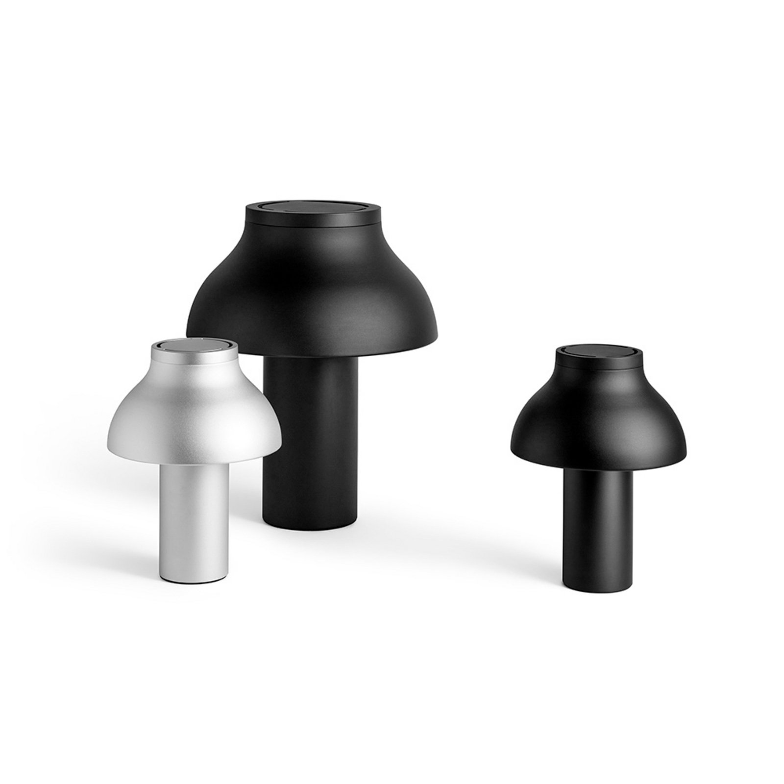 PC Table Lamp L Soft Black/Alu - HAY