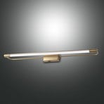 Aplică de perete LED Rapallo, alamă, IP44, 80 cm