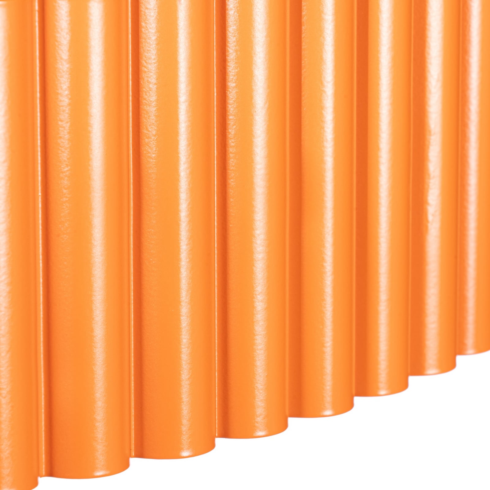 Stropné LED svetlo Colbie, oranžové s rebrovaním, Ø 46 cm, stmievateľné – Lindby Stropné LED svetlo Colbie, oranžové s rebrovaním, Ø 46 cm, stmievateľné – Lindby