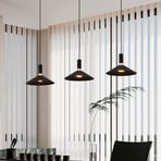 Slimme hanglamp Conomavilla-Z, zwart 92 cm 3-lamps CCT RGB