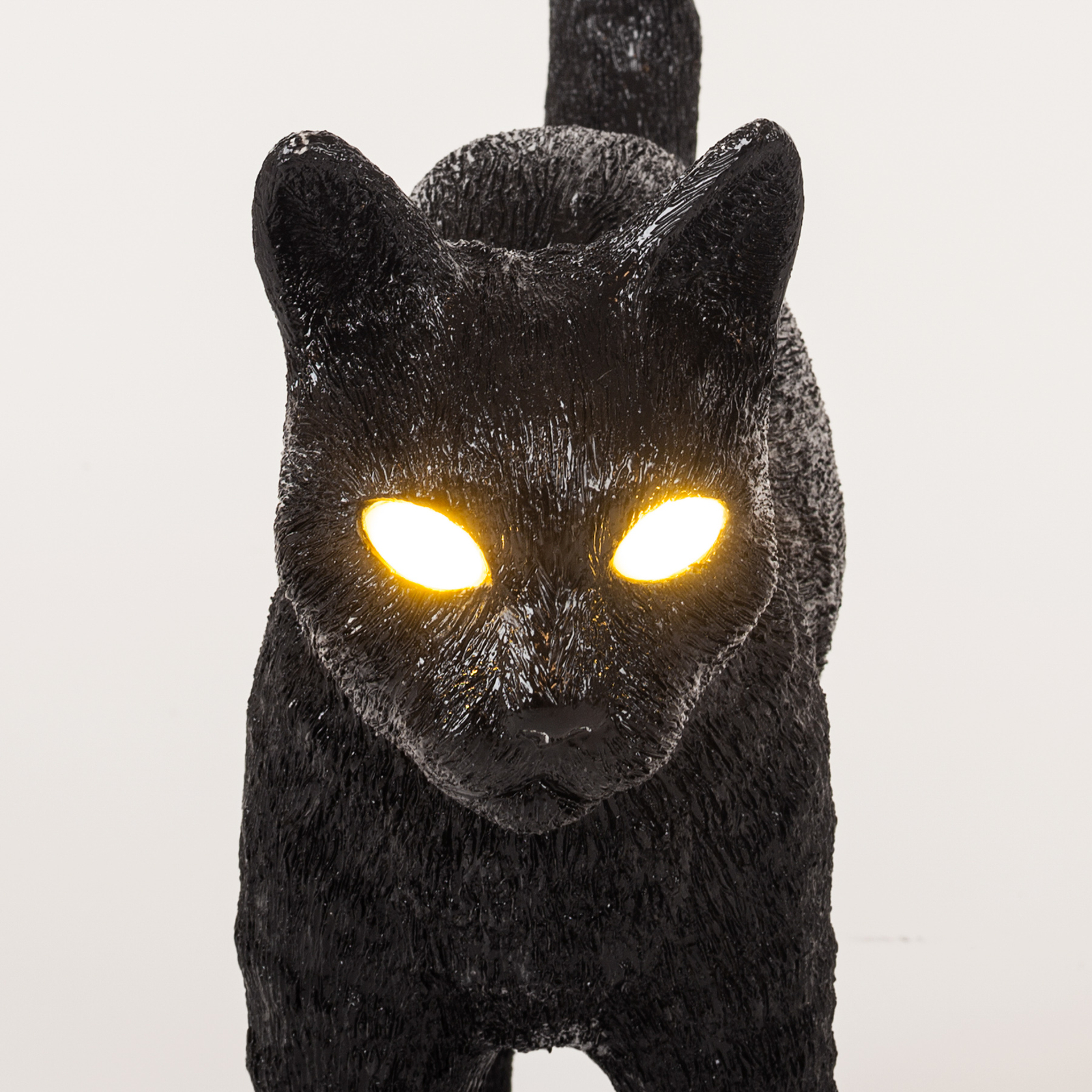 LED decoratie-tafellamp Jobby The Cat, zwart