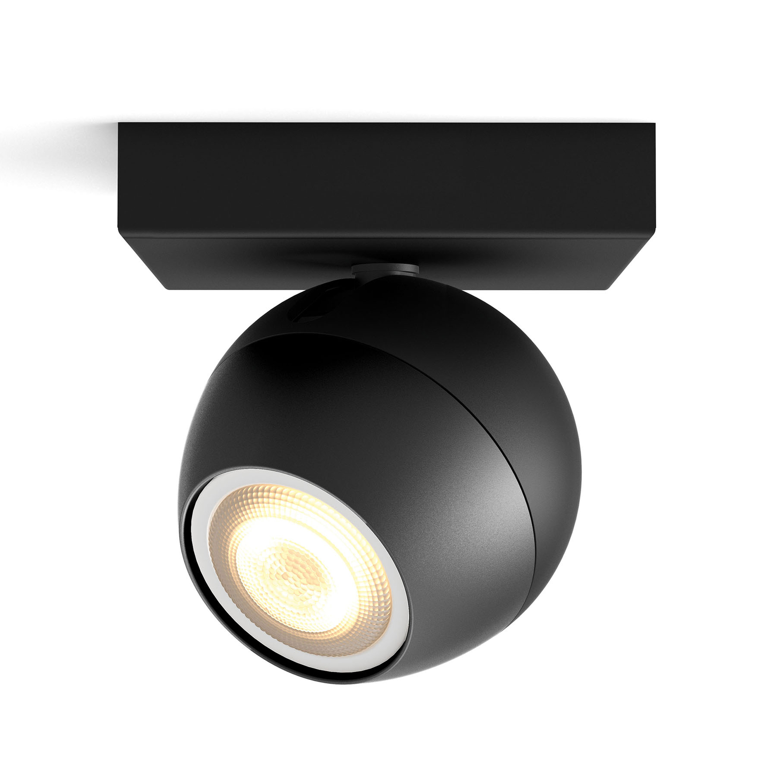 Philips Hue Buckram LED spot, black, dimmer switch
