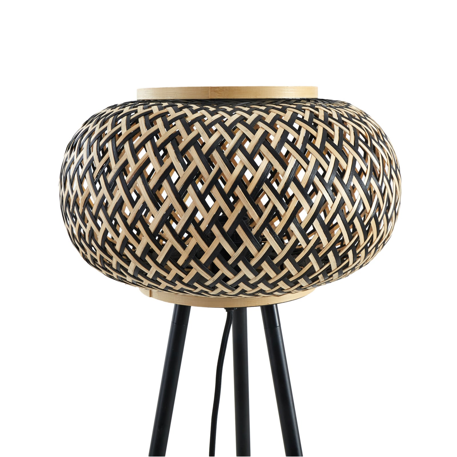 Nerys Lampadaire Black/Wood - Lindby Nerys Lampadaire Black/Wood - Lindby