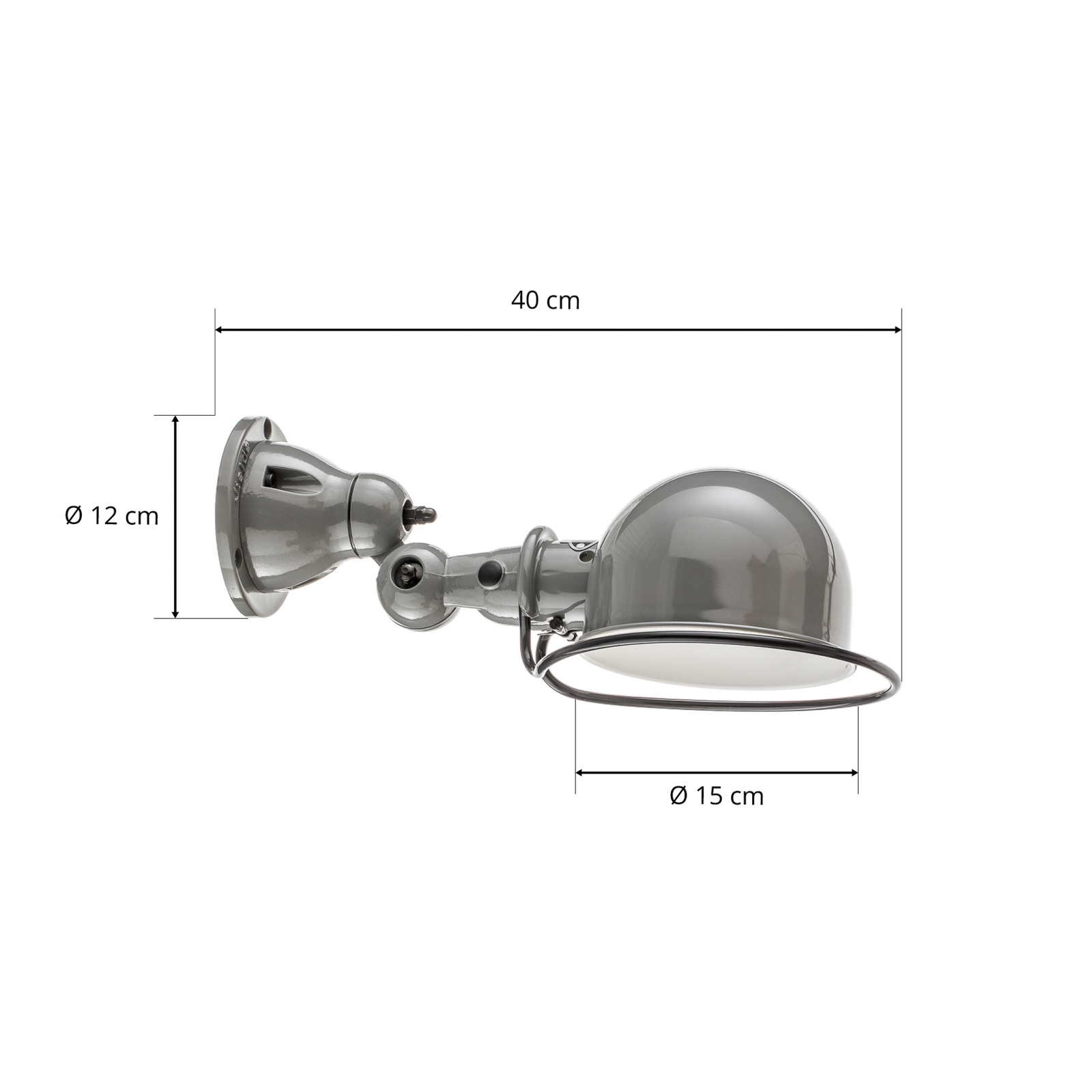 Jieldé Loft D1000 Wall light Industrial grey