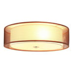 Tobia Ceiling Lamp Brown/White/Chrome - Lindby