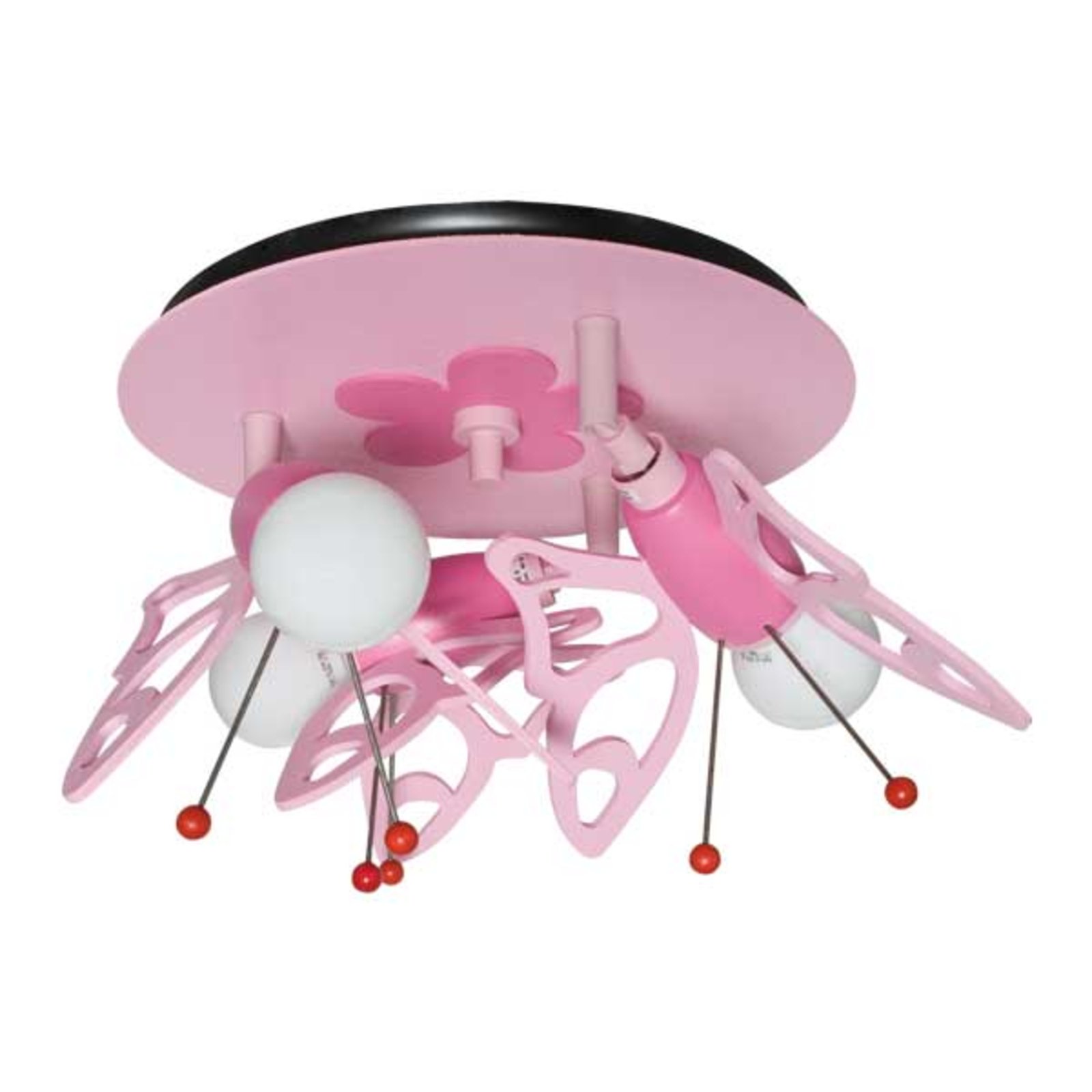 Butterfly ceiling light for a child’s room, 3-bulb