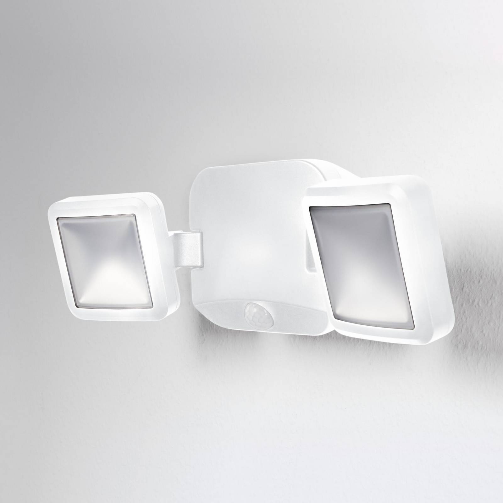 OSRAM LED-Außenwandstrahler DOUBLE, 2-flg., weiß, Batterie günstig online kaufen